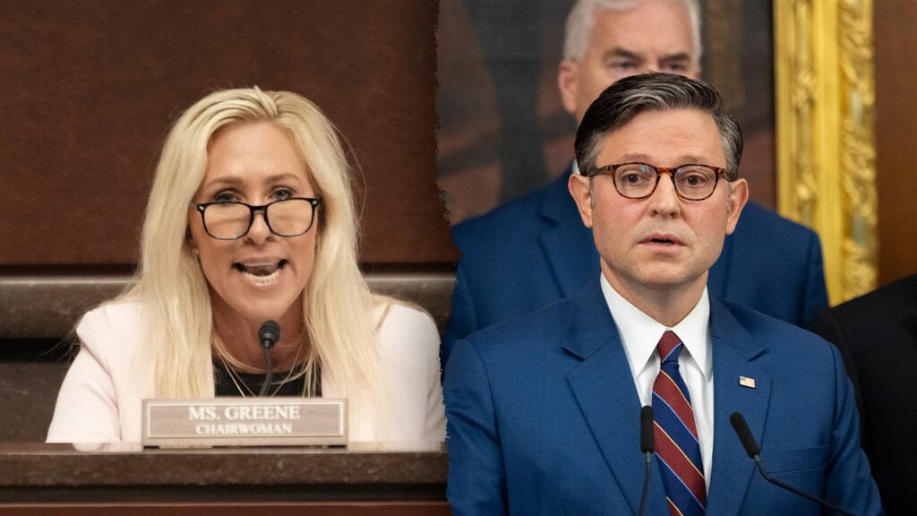 Marjorie Taylor Greene confronts Mike Johnson on GOP shutdown plan | Invesloan.com
