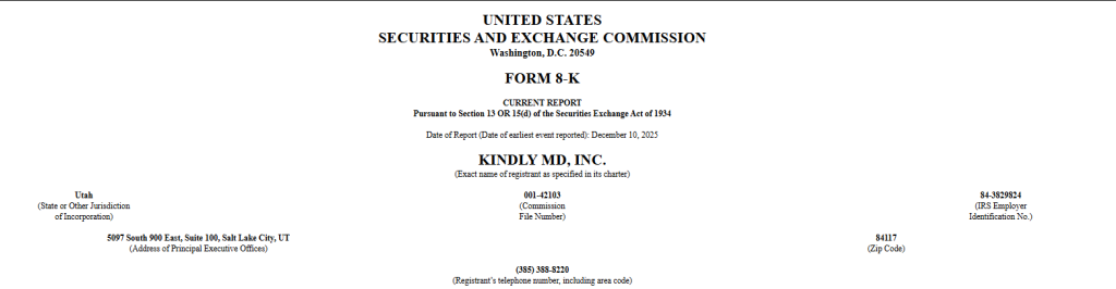 KindlyMD Bitcoin Treasury Faces Nasdaq Delisting As It Plunges Below $1 — Can It Survive Like MSTR? | Invesloan.com