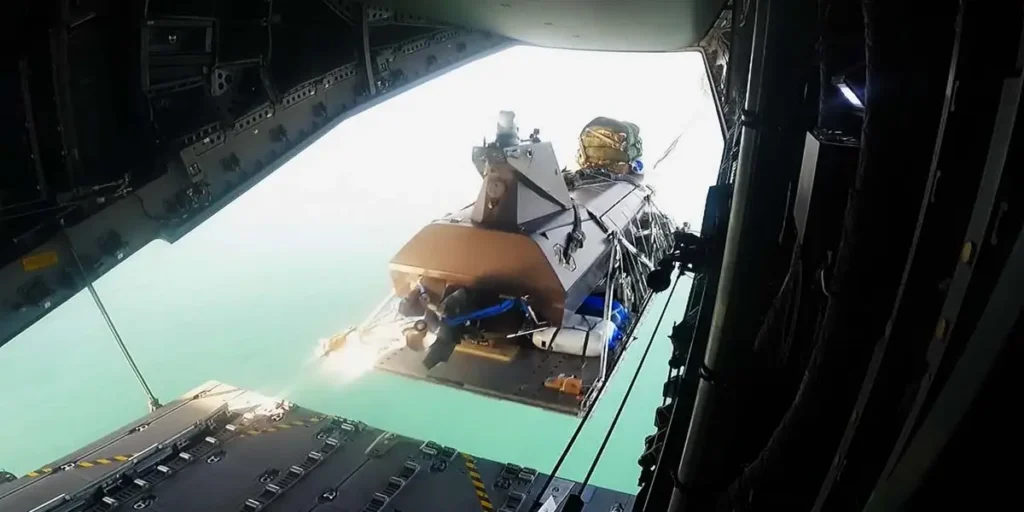 British Navy Hurling Drone Boats From Turboprop Plane at 1,300 Feet | Invesloan.com
