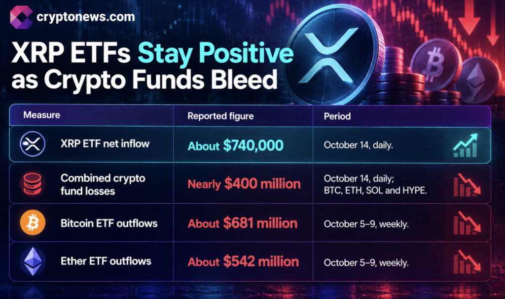 XRP Price Drops, But ETF Defies Crypto Bloodbath as Bitcoin and Ethereum Funds Bleed | Invesloan.com