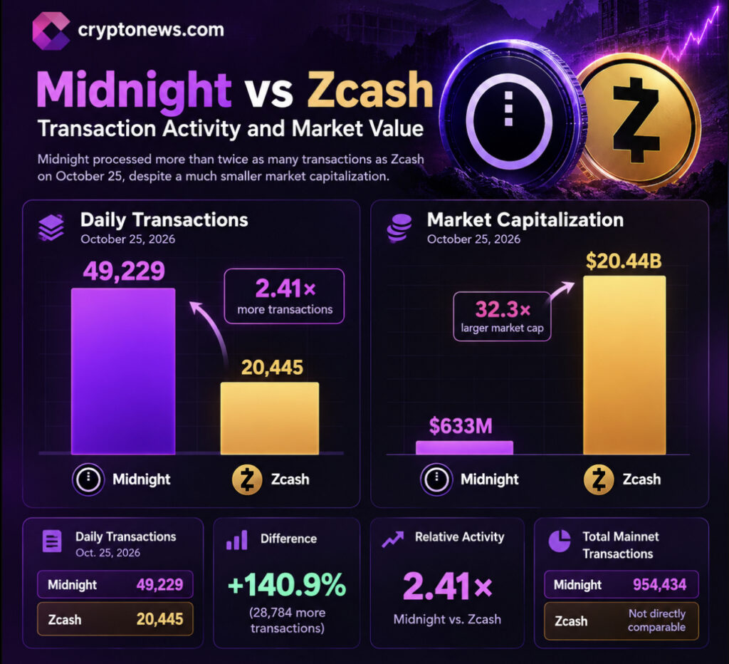 Charles Hoskinson’s Midnight to Hit 50,000 Transactions as Crypto Privacy Race Heats Up | Invesloan.com